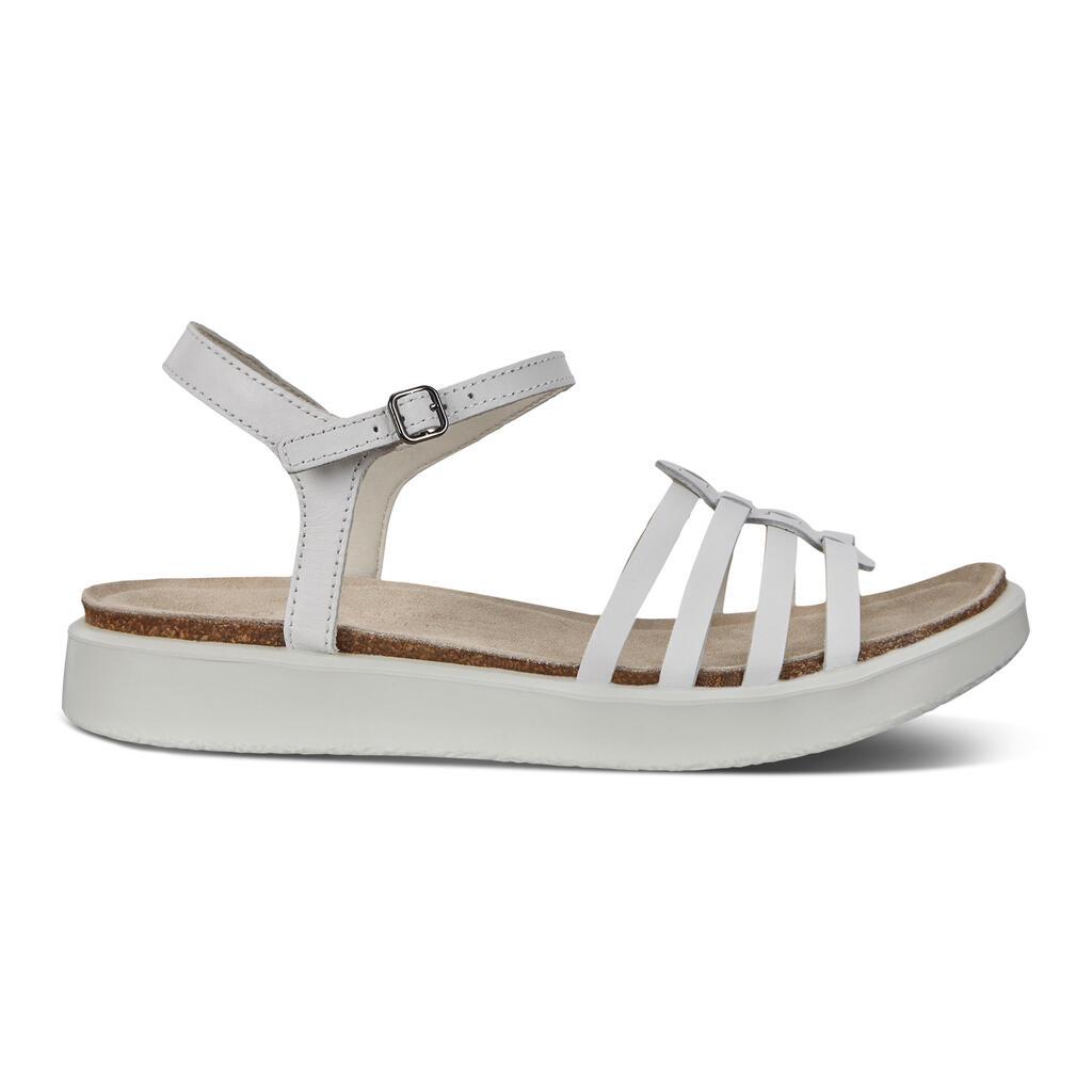 Sandales Ecco Corksphere Strappy Femme Blanche 5261-MXRAO